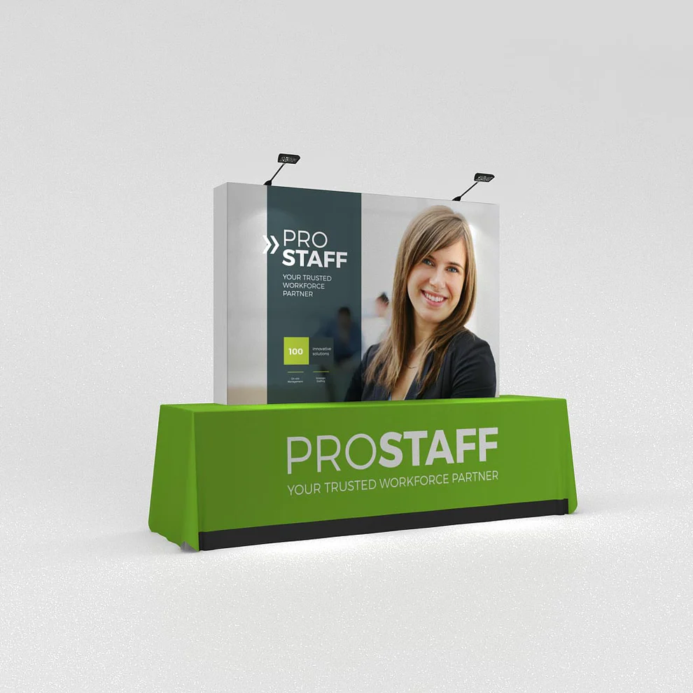 8ft Straight Tabletop Display