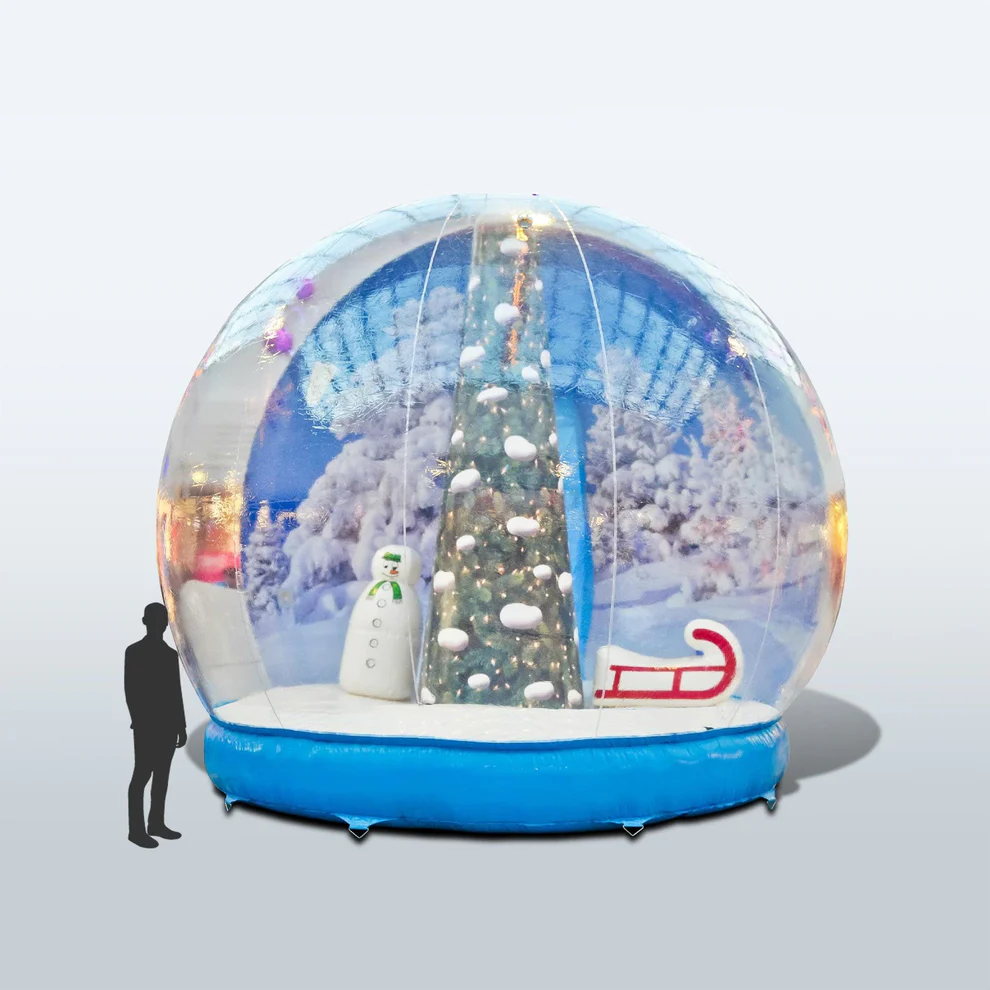 inflatable snow globe